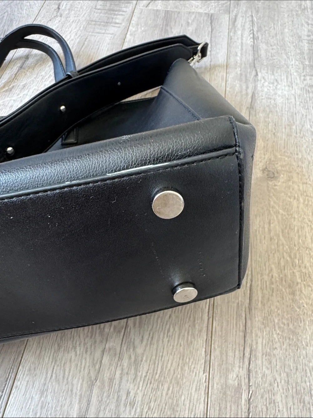 CALPAK Haven 16” Laptop Tote Black Vegan Leather Work Travel Bag